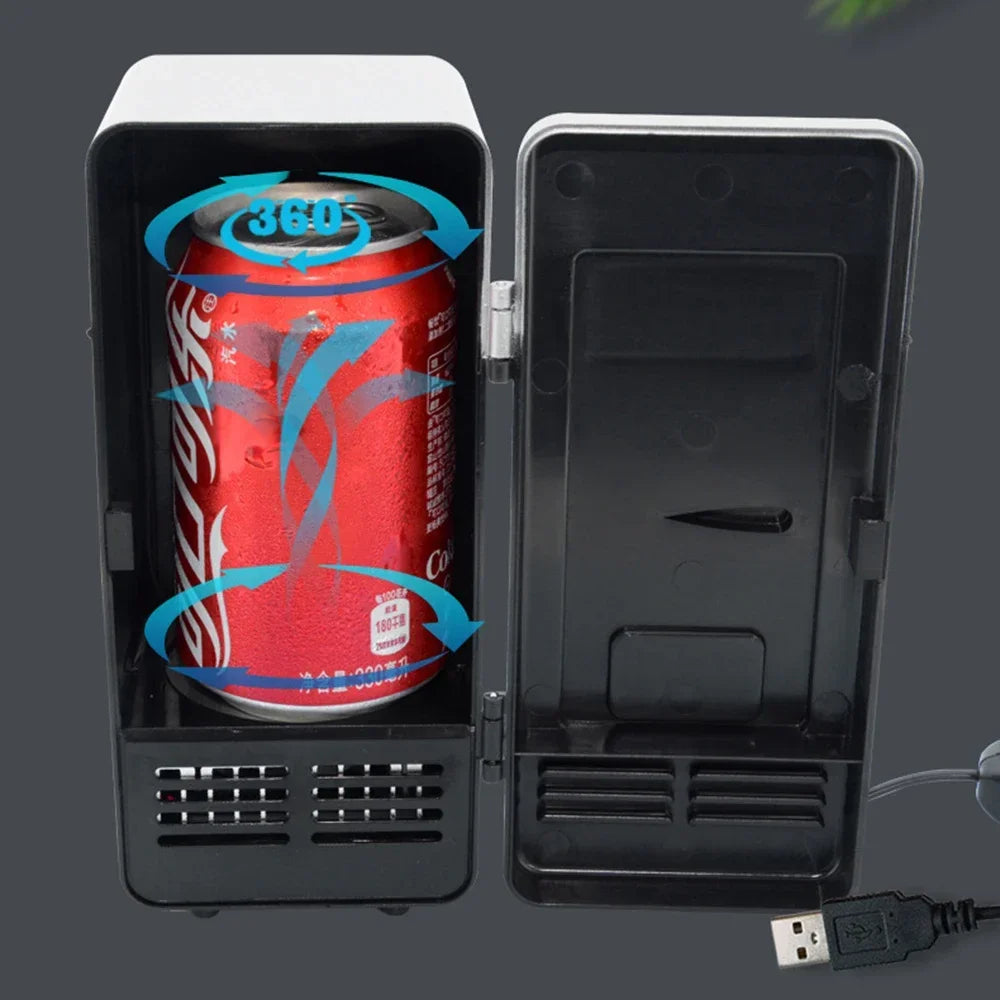 Mini Kühlschrank USB – Kompakter Getränke-Cooler für Dose, Büro und Au – Bolendo