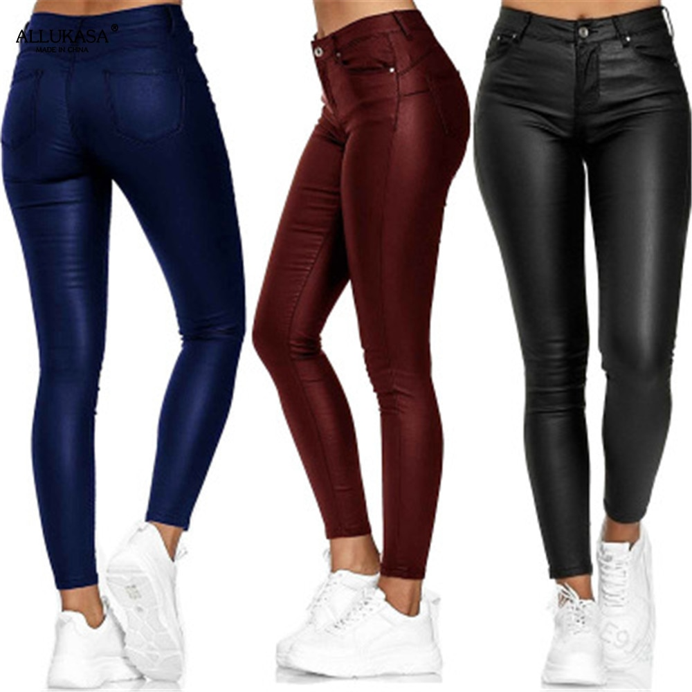 Bolendo Lexi pantalon en cuir stretch