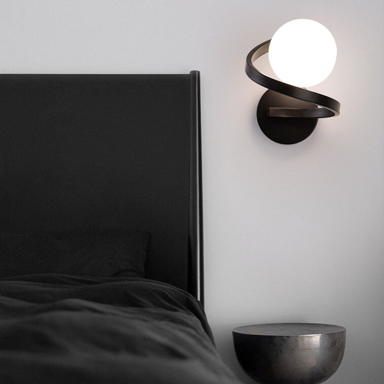GlowFlex - moderna lampada da parete minimalista curva in ferro