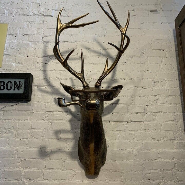 WallCritters – Decorazione da parete con testa di animale giocosa – Design in resina dipinto a mano