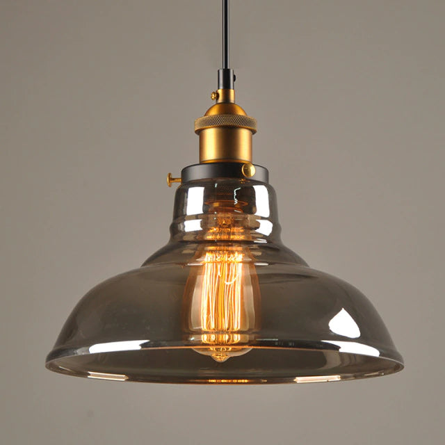 LumiVance – moderní závěsná lampa Kristall – válcové sklo a teplé světlo