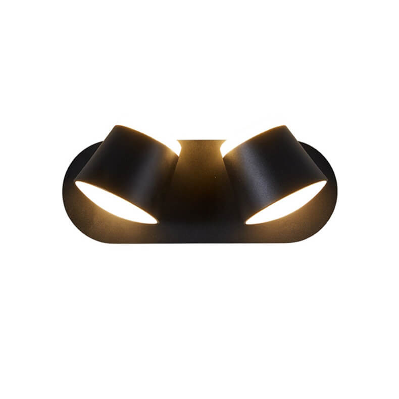 Nordic drejelig cylindrisk skærm LED-væglampe 1/2/3 flammer