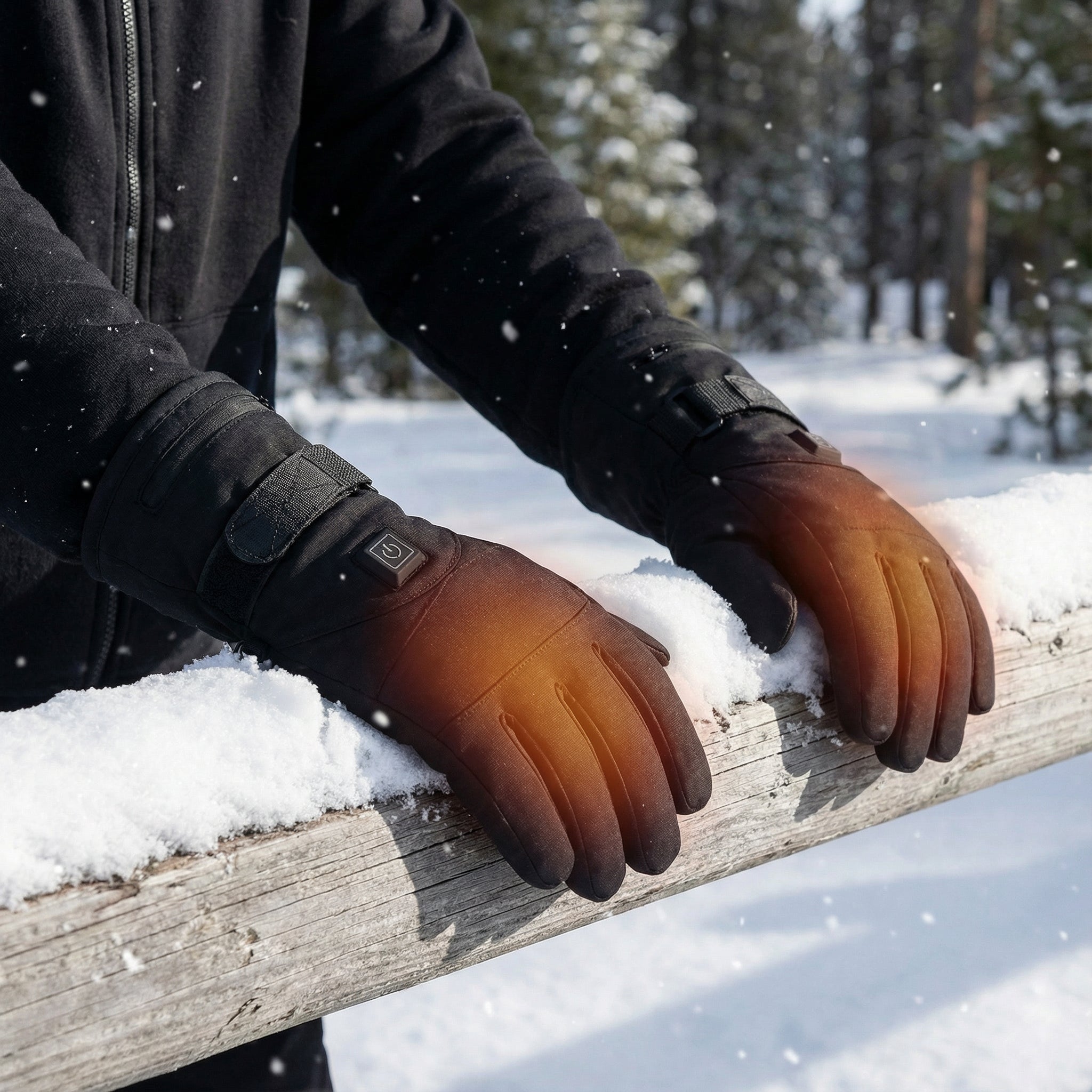 Beheizbare Handschuhe Wasserdicht | 3 Heizstufen, Touchscreen Funktion