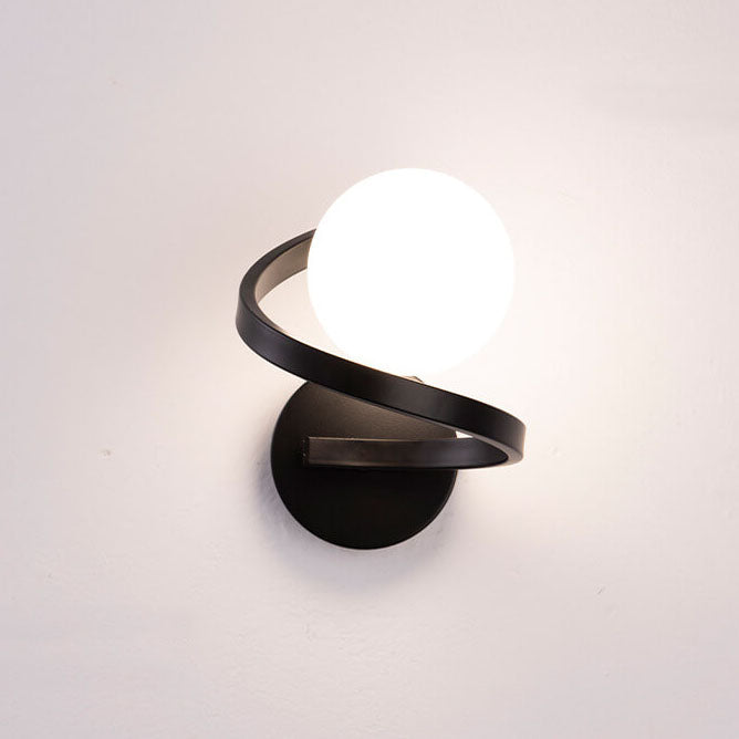 GlowFlex - moderna lampada da parete minimalista curva in ferro