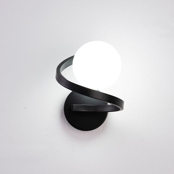 GlowFlex - moderna lampada da parete minimalista curva in ferro