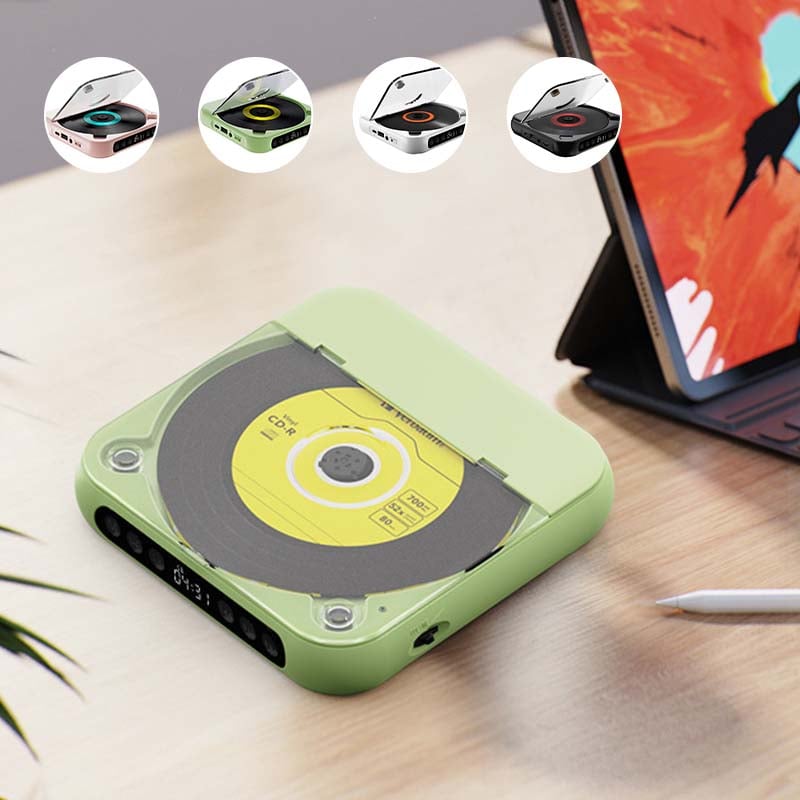 Tragbarer CD-Player – Bluetooth 5.3 mit Wiederaufladbarem Akku