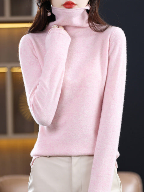 Audrey pull à col roulé – pull en laine élégant pour les jours froids