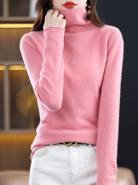 Audrey pull à col roulé – pull en laine élégant pour les jours froids