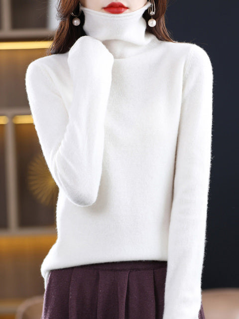 Audrey pull à col roulé – pull en laine élégant pour les jours froids