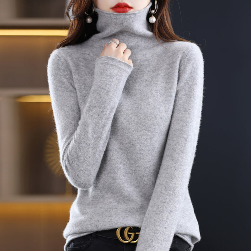 Audrey pull à col roulé – pull en laine élégant pour les jours froids