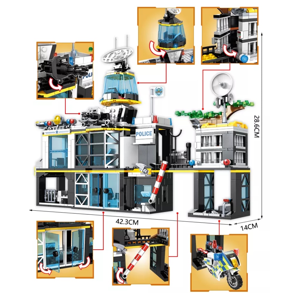CityForce politi-hold – eventyrlig byggeglæde for små helte