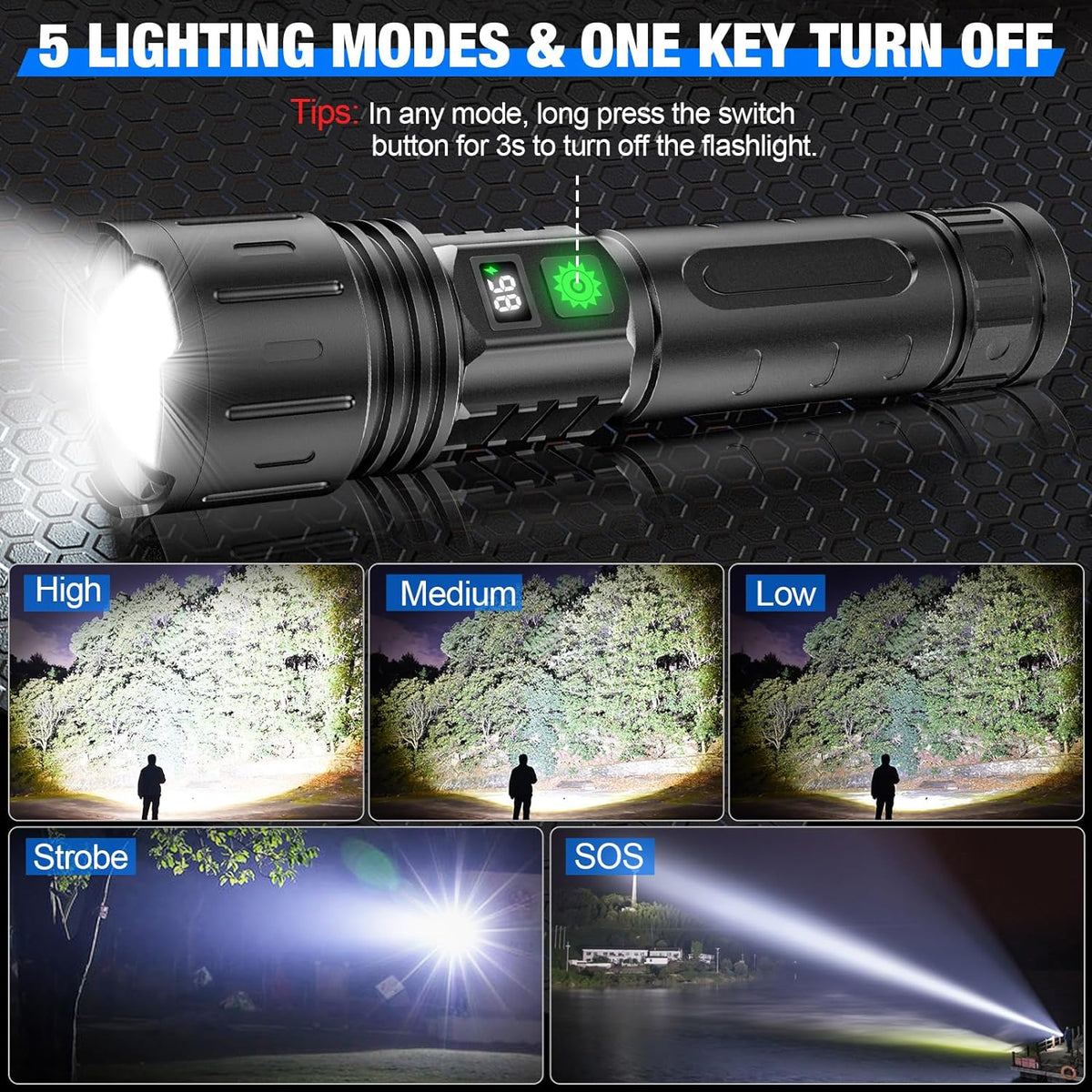 100000 lumen zaklamp 1