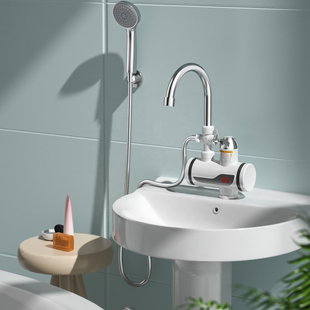 Robinet et douche avec chauffage intégré pour eau chaude instantanée