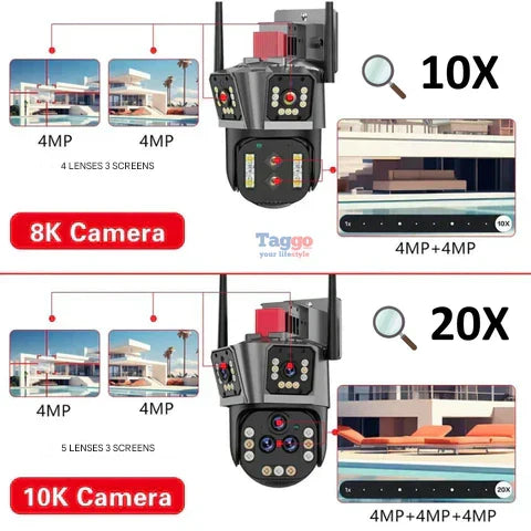 10K WLAN-Sicherheitskamera mit 20MP, 20-fachem Zoom – DualGuard Ultra 10K 4