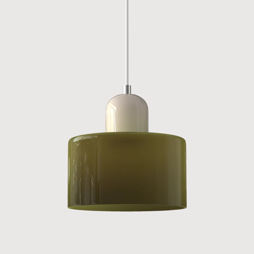 Retro-Hängelampe – Vintage-Design, Glasschirm & E27-Fassung