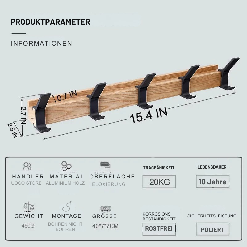 Nástenný vešiak Nordia – Funkčný dizajn stretáva škandinávsku eleganciu