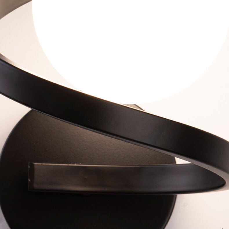 GlowFlex - moderna lampada da parete minimalista curva in ferro