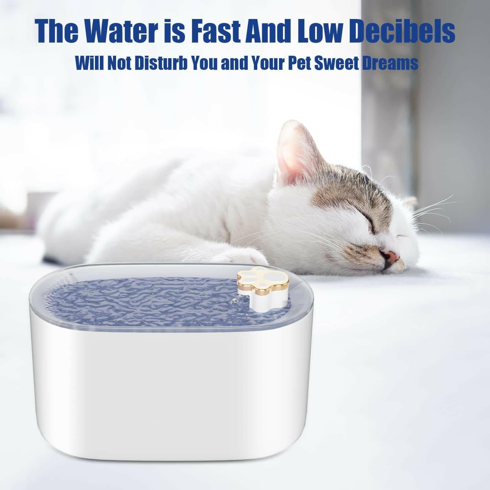 Bolendo Pet Ultra-leiser Wasserspender mit LED-Beleuchtung Wasserfontäne