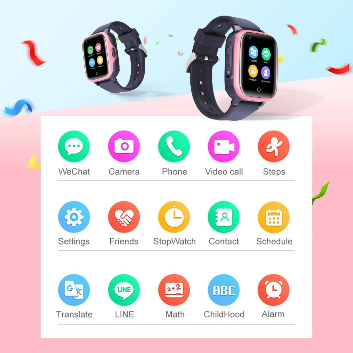 SmartKid Pro – Smartwatch per bambini con SIM, GPS e fotocamera