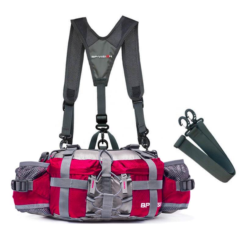 Outdoor dobrodružná crossbody taška - praktická taška s viacerými priehradkami
