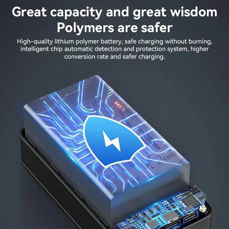 VoltEdge – Powerbank 50.000 mAh hurtigopladning – ideel til rejser