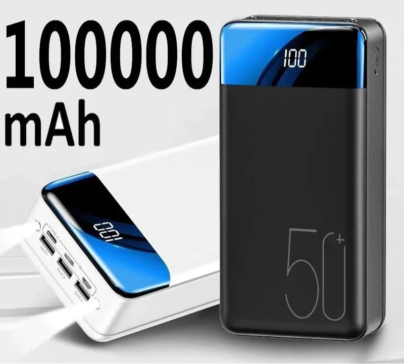 VoltEdge – Powerbank 50.000 mAh hurtigopladning – ideel til rejser