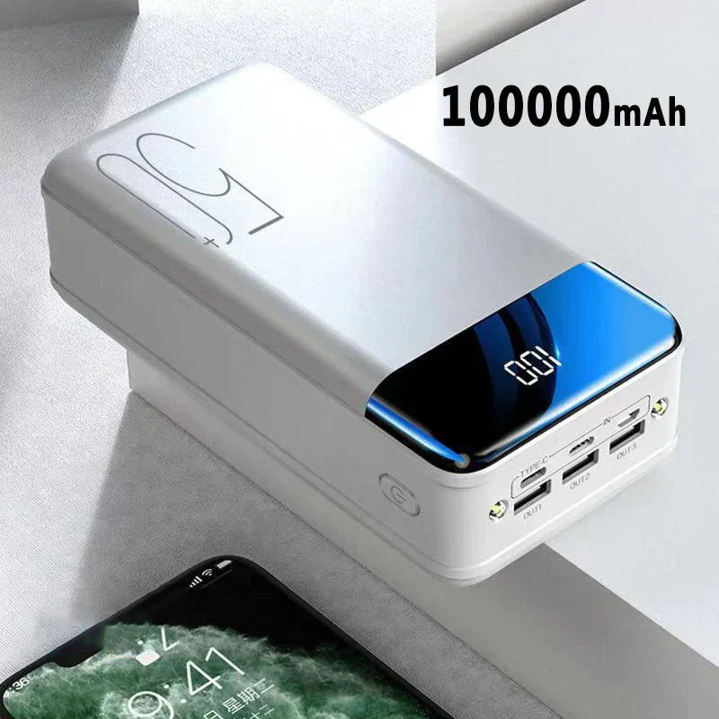 VoltEdge – Powerbank 50.000 mAh hurtigopladning – ideel til rejser