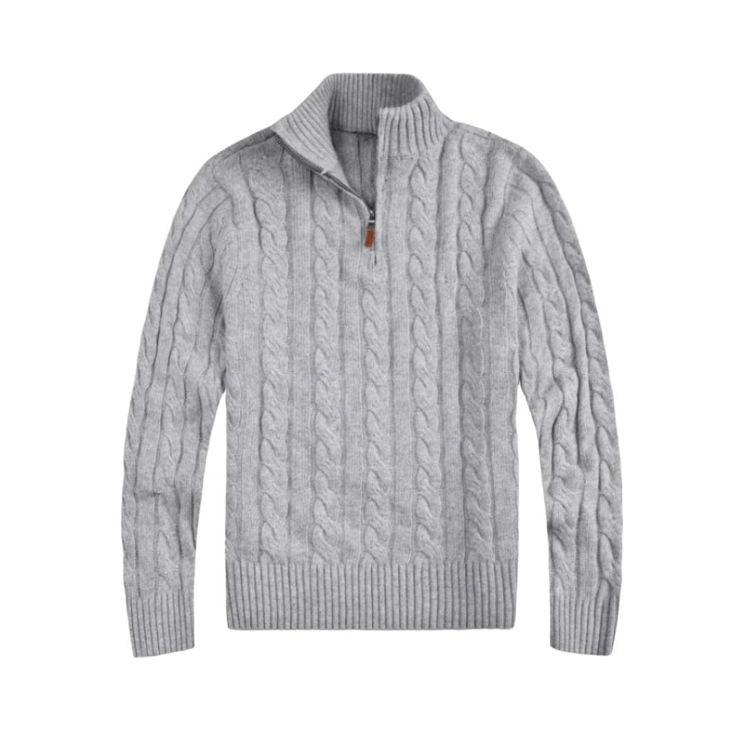 Yelko Sweater | Lässiger Herrenpullover mit halbem Reißverschluss | Stilvoll und bequem