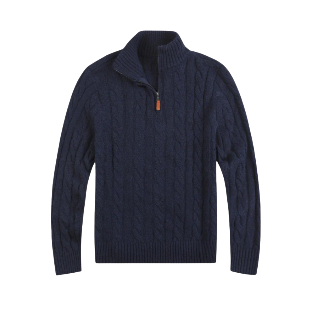 Yelko Sweater | Lässiger Herrenpullover mit halbem Reißverschluss | Stilvoll und bequem