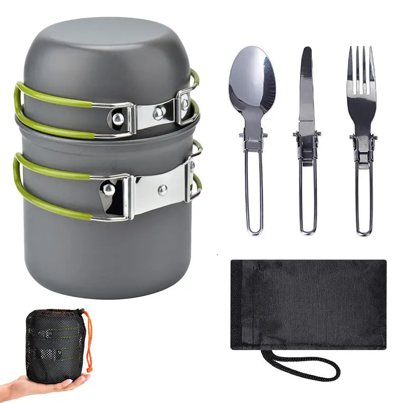 Bolendo Alu | Set de vaisselle pliable en aluminium