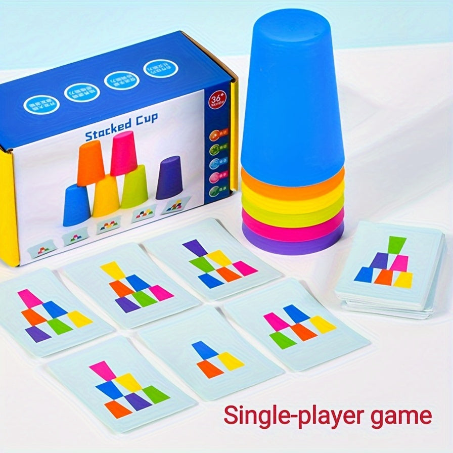Pedagogická skládací puzzle hra s kelímky - StackSmart