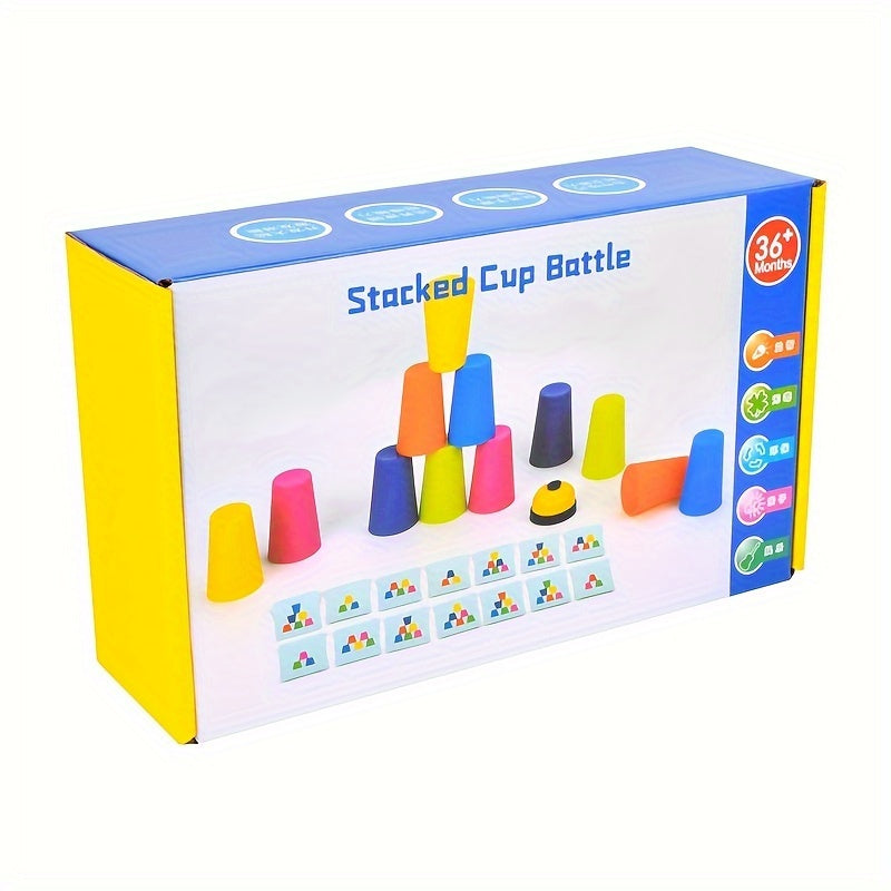 Pedagogická skládací puzzle hra s kelímky - StackSmart