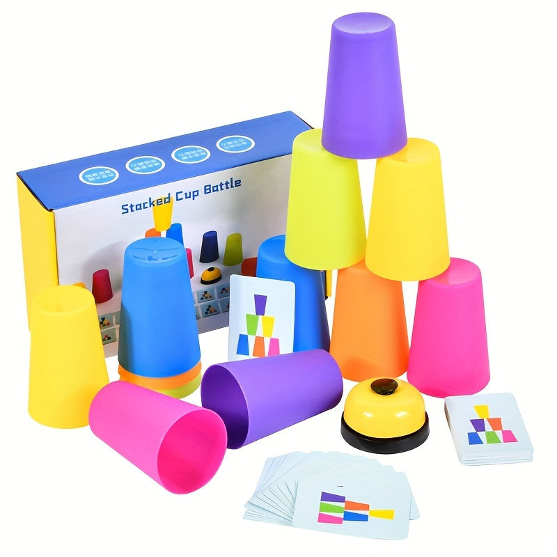 Pedagogická skládací puzzle hra s kelímky - StackSmart