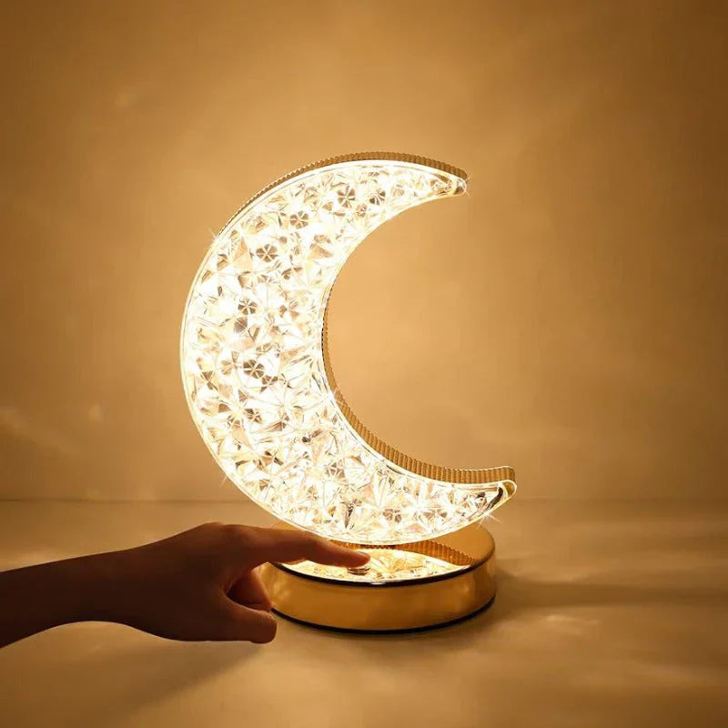 Celestia Krystal Bordlampe - Magi med dæmpningsfunktion til ethvert rum