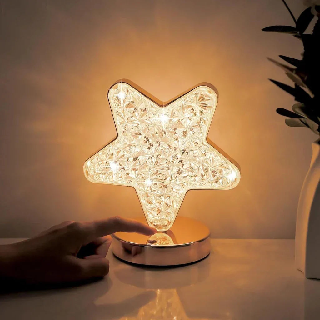 Celestia Krystal Bordlampe - Magi med dæmpningsfunktion til ethvert rum