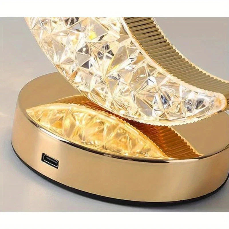 Celestia Krystal Bordlampe - Magi med dæmpningsfunktion til ethvert rum