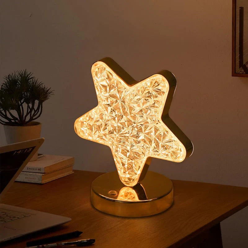 Celestia Krystal Bordlampe - Magi med dæmpningsfunktion til ethvert rum