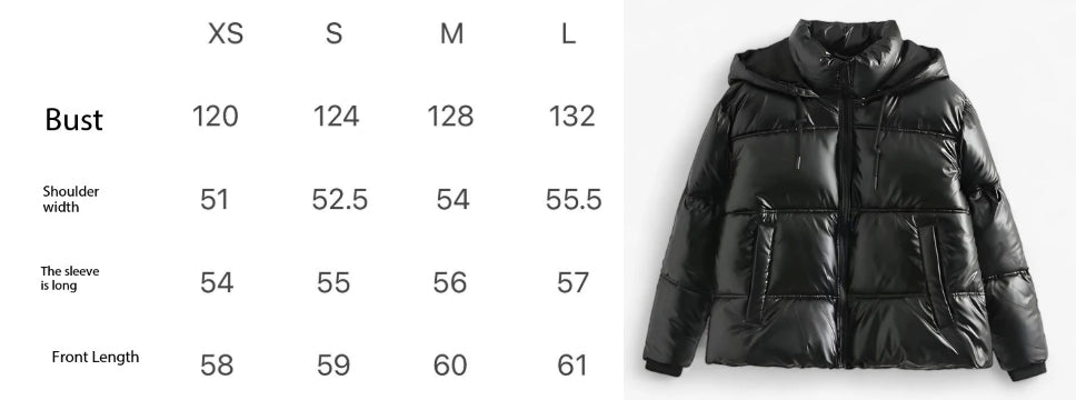 Elegantní zimní kabát - anorak s kapucí pro chladné dny