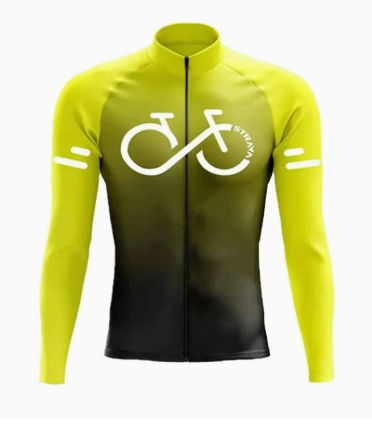 Radtrikot Set Herren – Atmungsaktiv, Langarm & Elastisches Fahrraddesign
