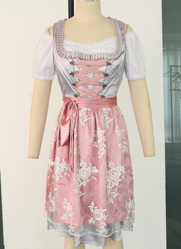 BergHerz – Dame Dirndl bomuld traditionel – Til Oktoberfest & fester
