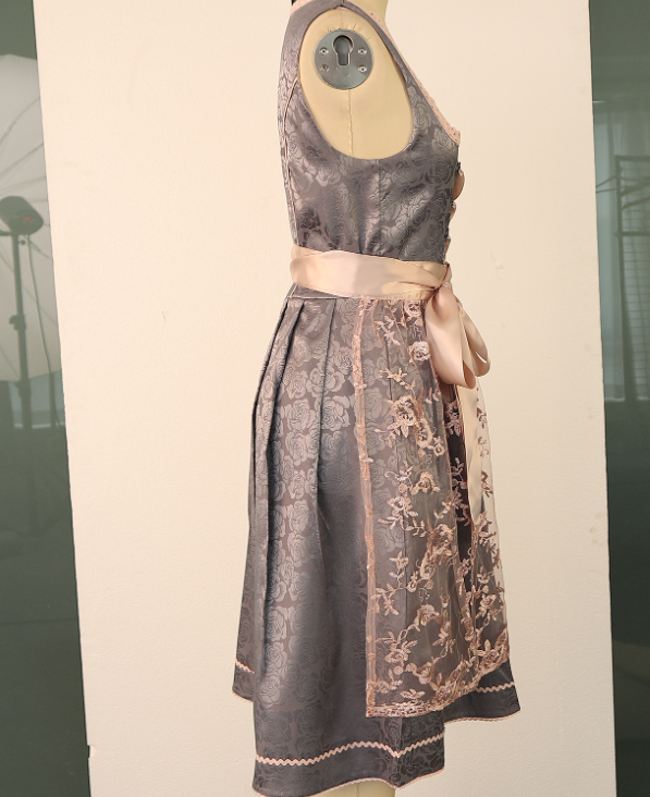 BergHerz – Dame Dirndl bomuld traditionel – Til Oktoberfest & fester