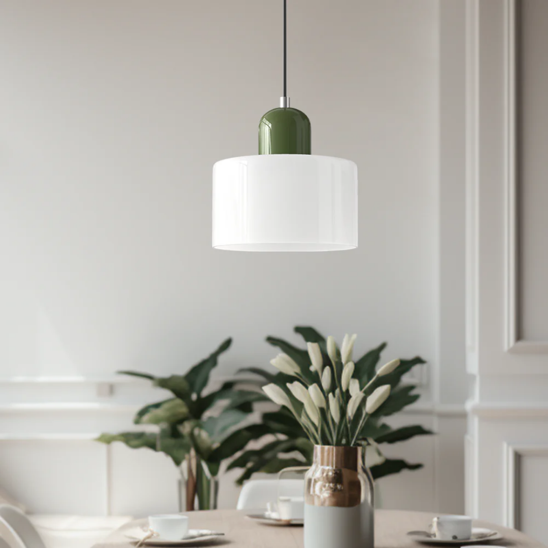 Retro-Hängelampe – Vintage-Design, Glasschirm & E27-Fassung