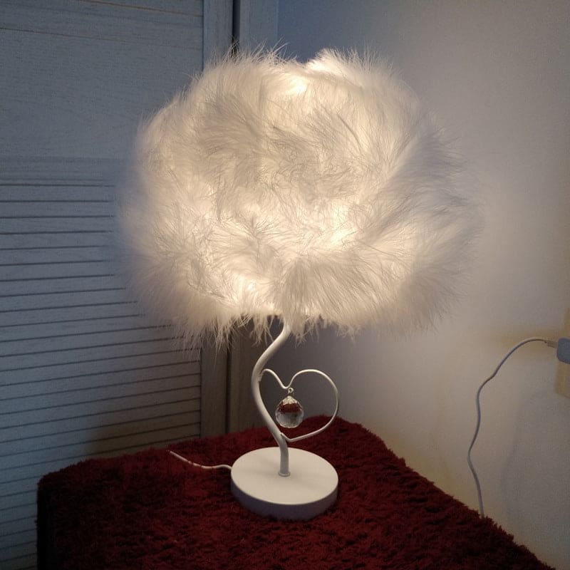 EvoGlow - lampe de table romantique scandinave Feather Cloud