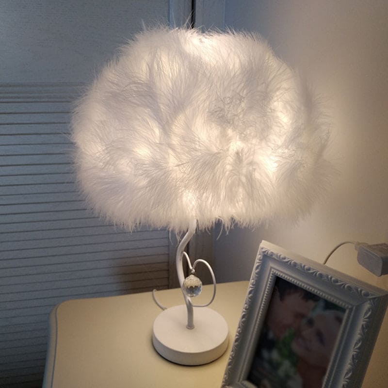 EvoGlow - lampe de table romantique scandinave Feather Cloud