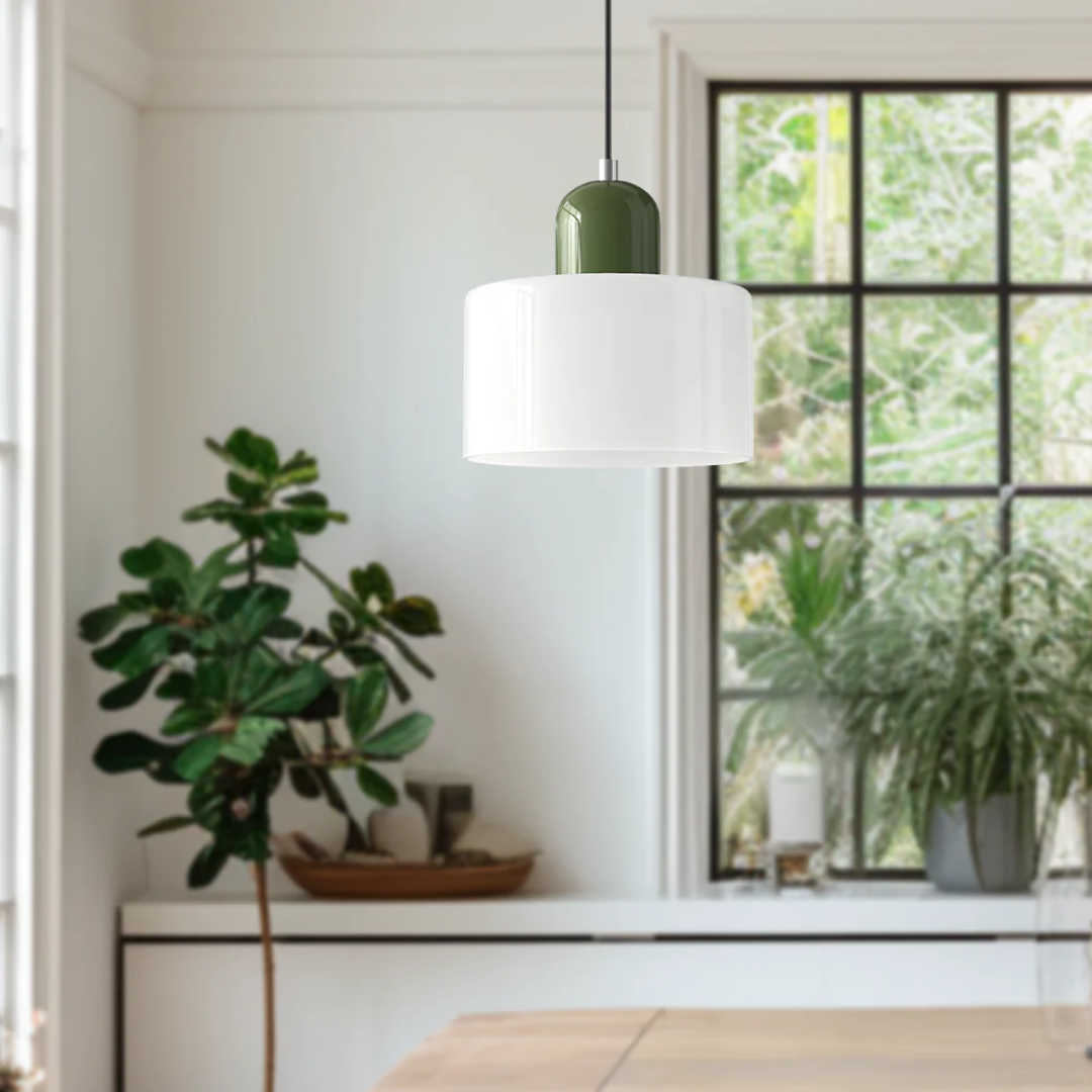 Retro-Hängelampe – Vintage-Design, Glasschirm & E27-Fassung