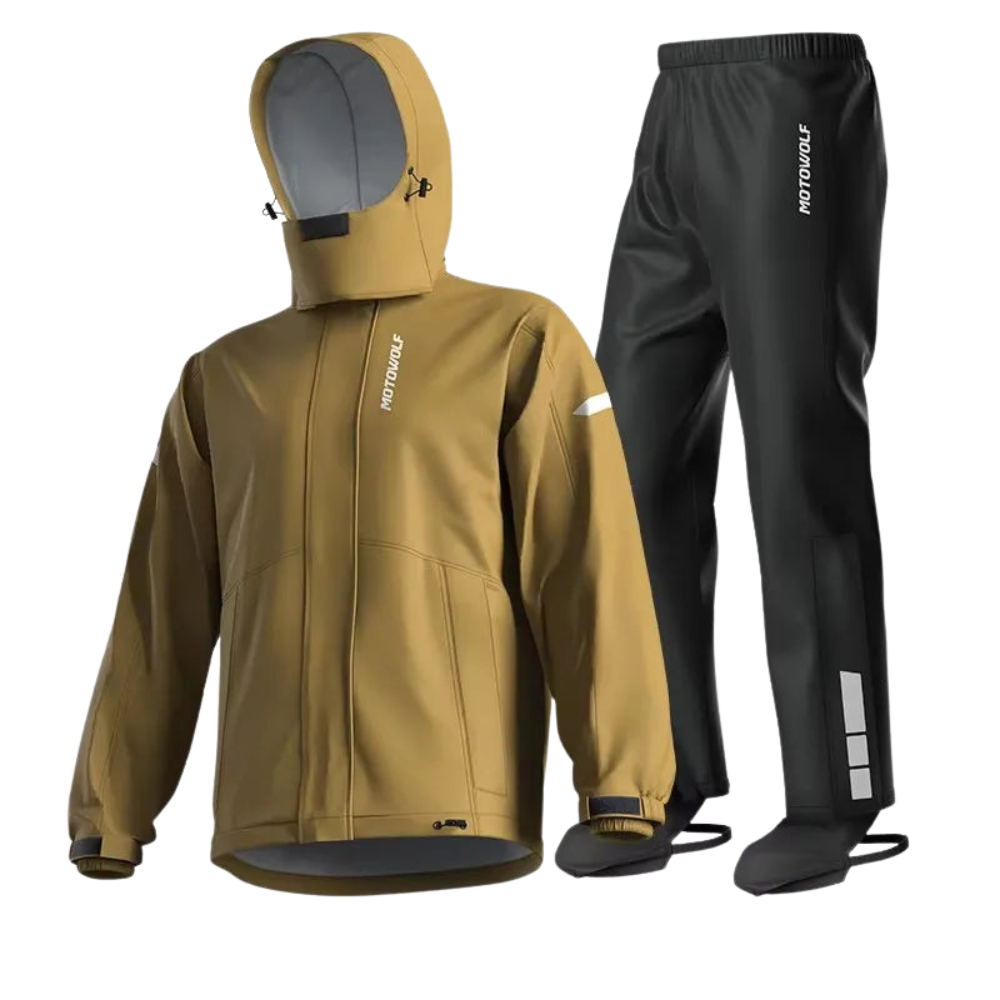 StormRide – Nepremokavý motocyklový plášť bunda a nohavice – Unisex outdoorové oblečenie
