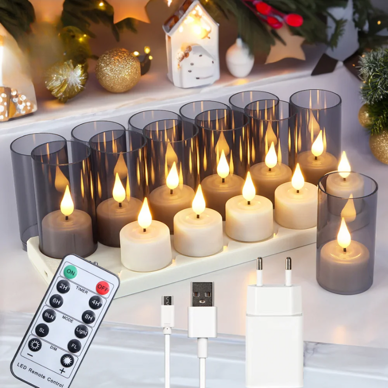 Flickerflex - Candele tremolanti senza fiamma per la decorazione