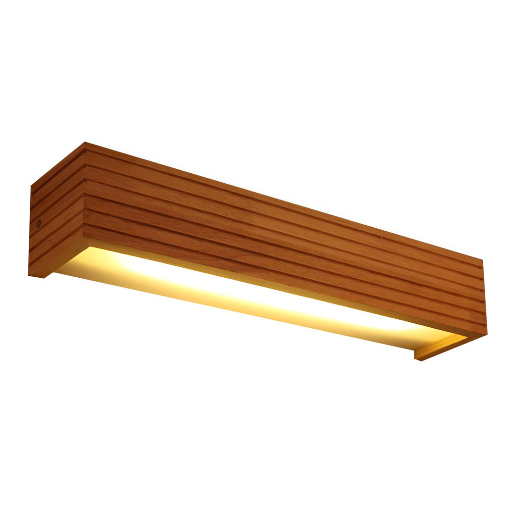 GlowWood - Lampada da parete LED rettangolare impermeabile Illuminazione specchio nordica
