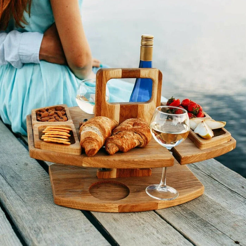 Tavolo da picnic portatile in legno – WineNest