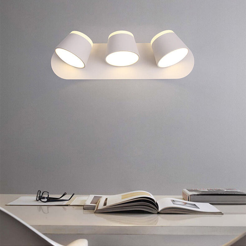 Nordic drejelig cylindrisk skærm LED-væglampe 1/2/3 flammer